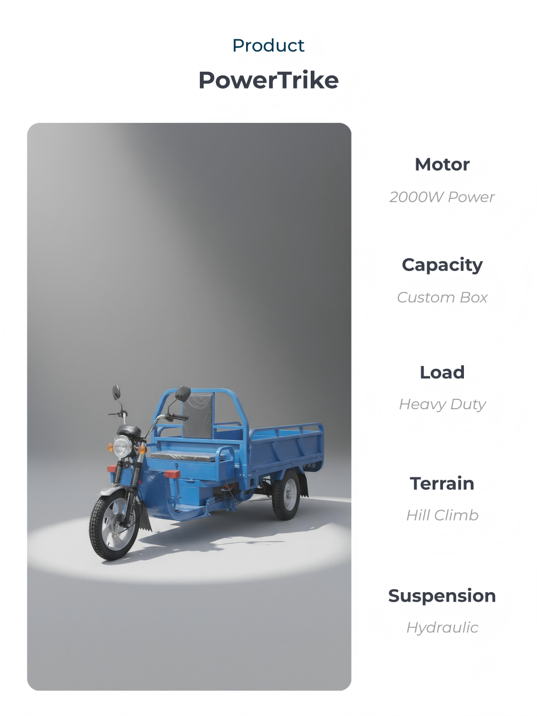 High-efficiency smart motor and long-lasting battery support continuous all-day business operation, minimizing downtime for delivery fleets.
