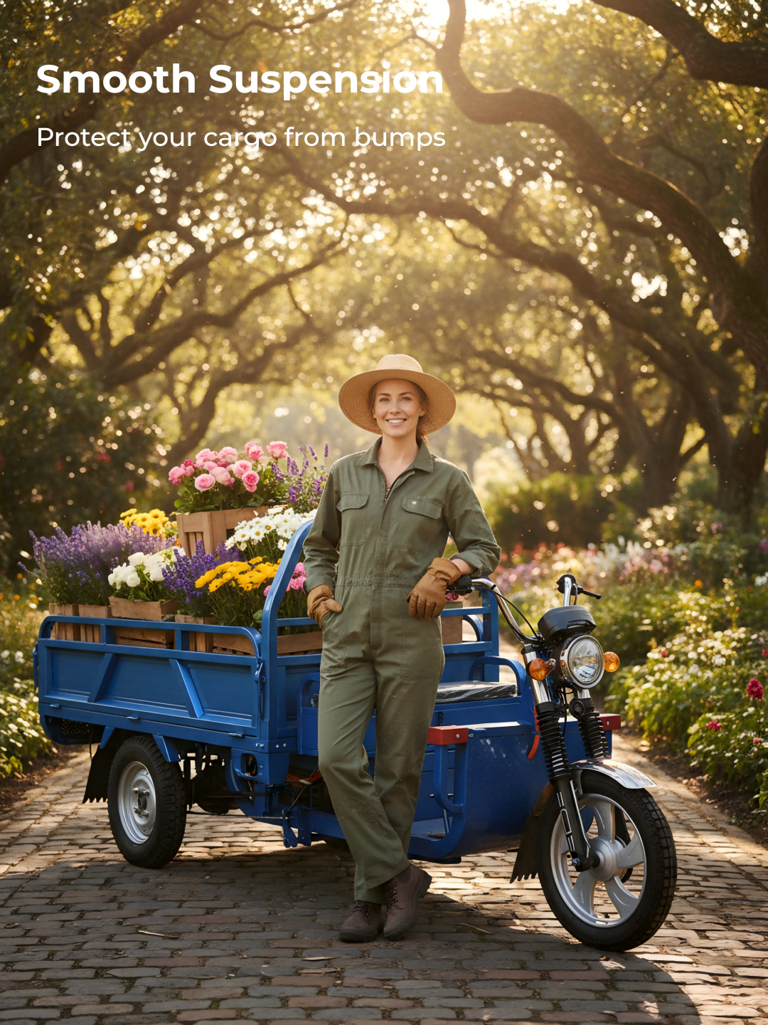 Customizable color and logo options enable businesses to create a professional, unified brand image across their delivery fleet.