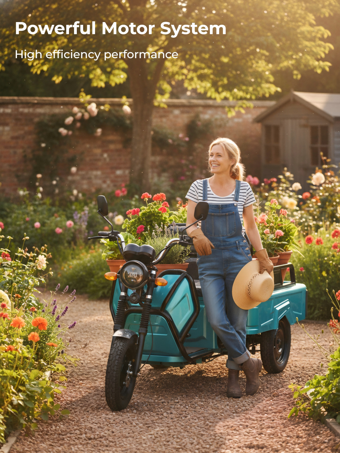 800-1200W motor and long-lasting lithium battery support extended family trips, ensuring reliable performance for all-day neighborhood transport.