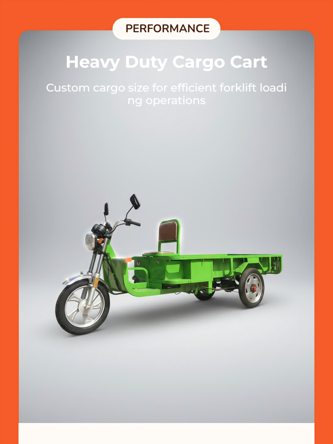 Versatile performance makes it ideal for factory production line material handling, warehouse inventory transport, and heavy-duty industrial logistics operations.